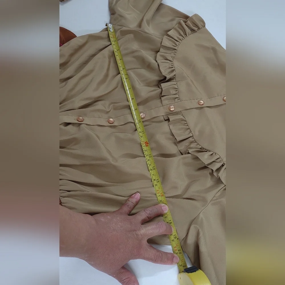 Vintage Dress lEegant Tan Skirt - Picture 13 of 13